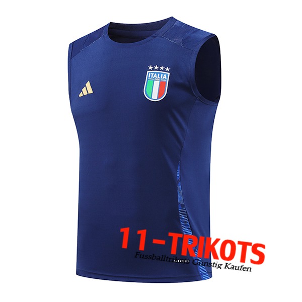 Italien Trainings-Tanktop Blau 2024/2025