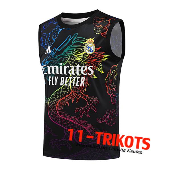 Real Madrid Trainings-Tanktop Schwarz 2024/2025