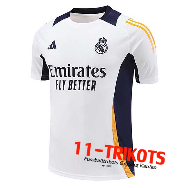 Real Madrid Trainingstrikot Weiß/Blau/Orange 2024/2025