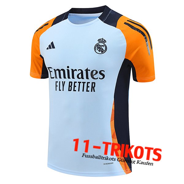 Real Madrid Trainingstrikot Blau/Orange 2024/2025