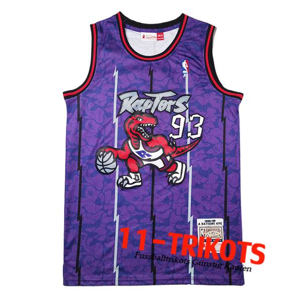 Toronto Raptors Trikot (BAPE #93) 2024/25 lila/Weiß -02