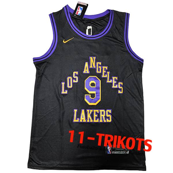 Los Angeles Lakers Trikot (JAMES JR #9) 2024/25 Schwarz/Gelb/lila