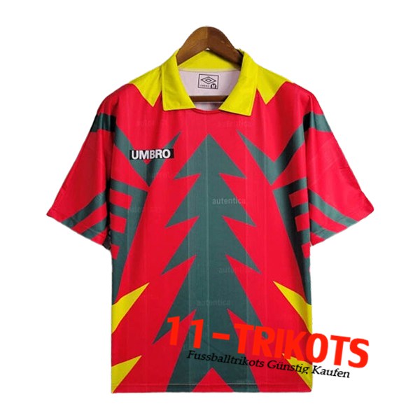 Mexiko Fussball Trikots Retro Torhuter Rot/Grün 1998