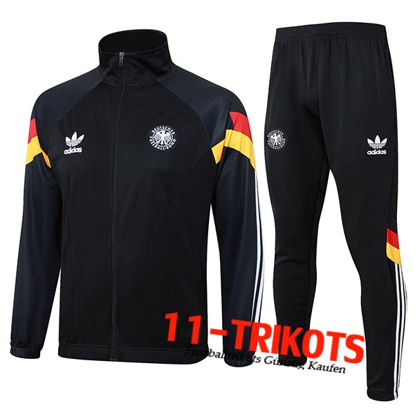 Deutschland Trainingsanzug Trainingsjacke Schwarz 2024/2025