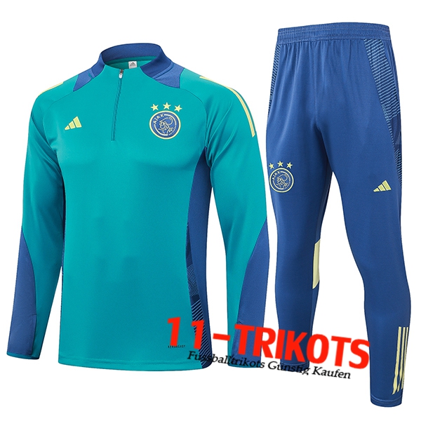 Ajax Trainingsanzug Grün/Blau 2024/2025