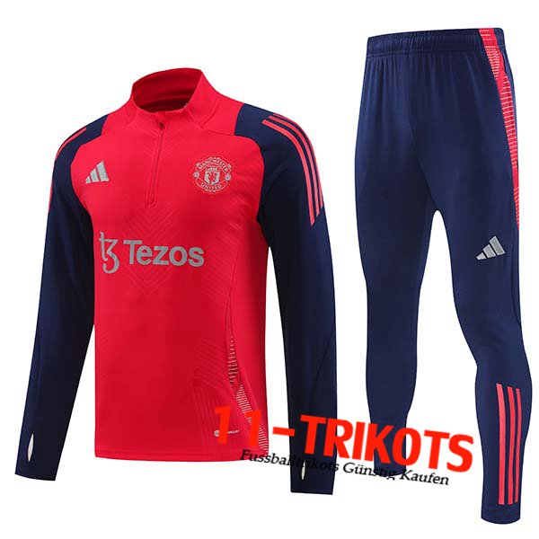 Manchester United Trainingsanzug Rot/Blau 2024/2025