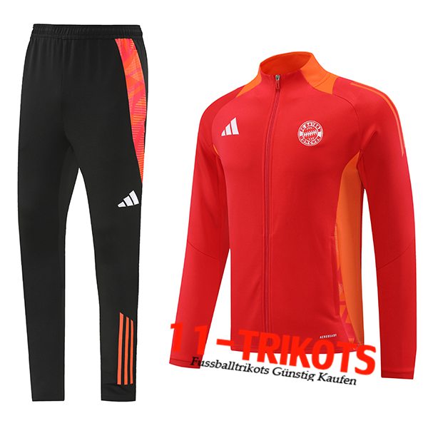 Bayern Munchen Trainingsanzug Trainingsjacke Rot/Orange 2024/2025