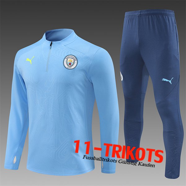 Manchester City Trainingsanzug Kinder Hellblau 2024/2025