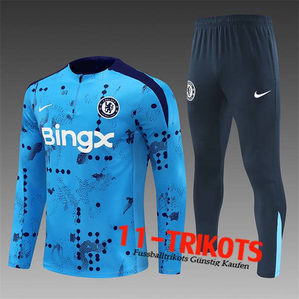 FC Chelsea Trainingsanzug Kinder Hellblau 2024/2025