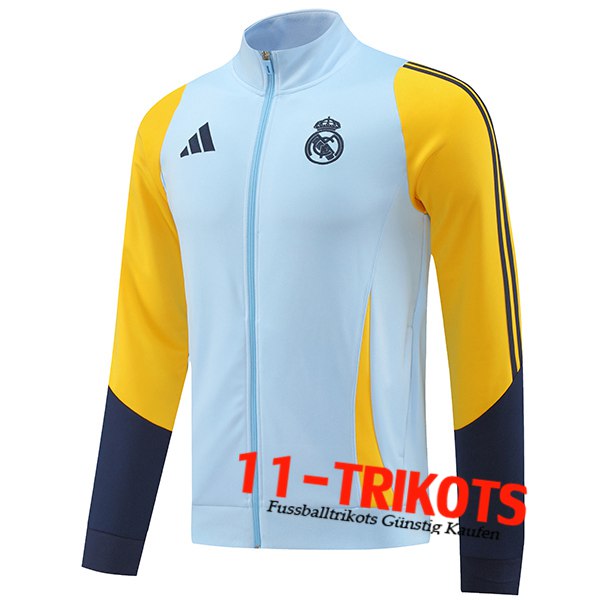 Real Madrid Trainingsjacke Blau/Gelb 2024/2025