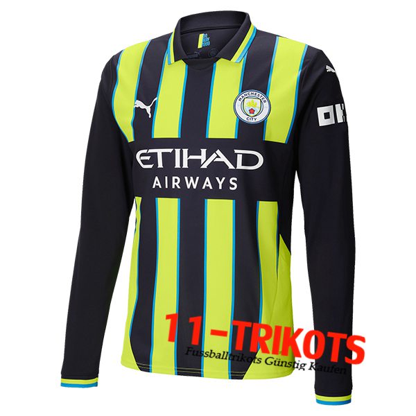 Neues Manchester City Langarms Auswärtstrikot 2024/2025