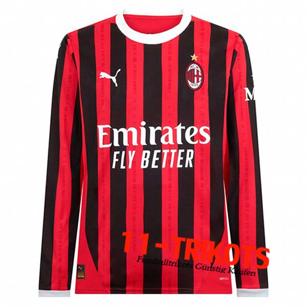 Neues AC Milan Langarms Heimtrikot 2024/2025