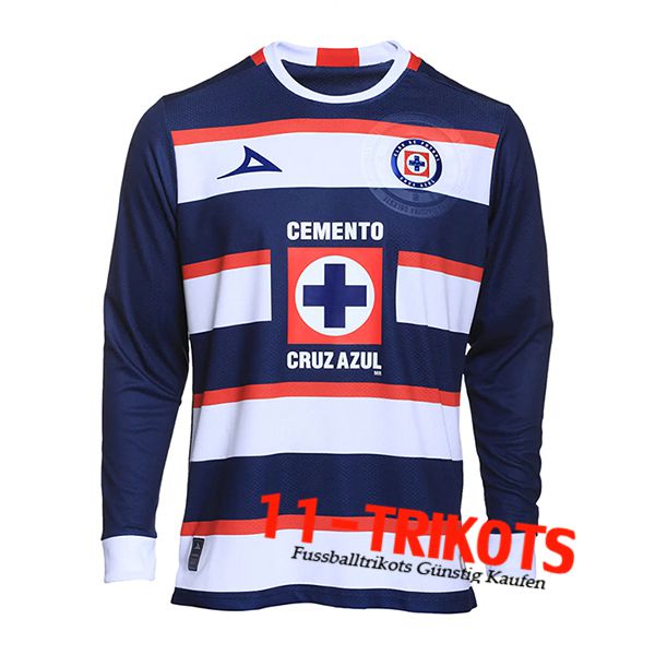 Cruz Azul Fussball Trikots Torhuter Langarms Schwarz 2024/2025