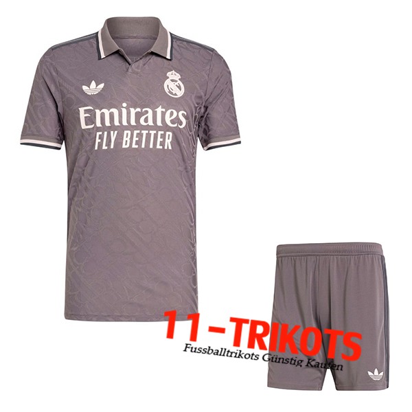 Neues Real Madrid Kinder Third Trikot 2024/2025