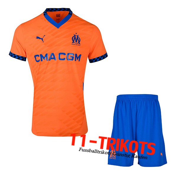 Neues Marseille OM Kinder Third Trikot 2024/2025