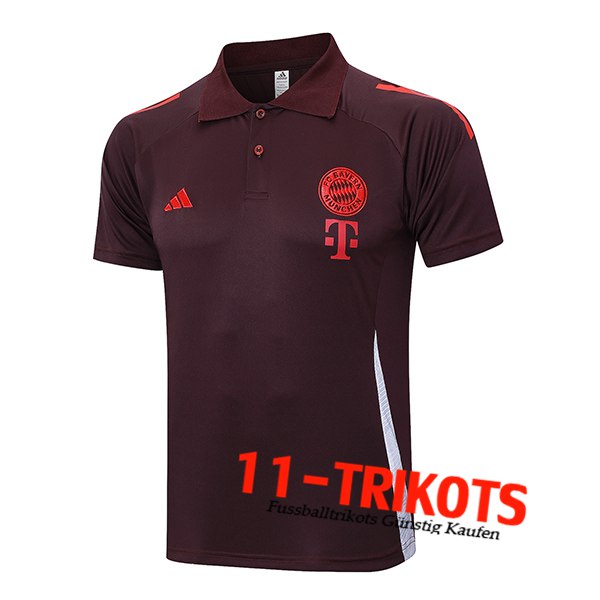 Bayern Munchen Poloshirt Braun/Rot 2024/2025