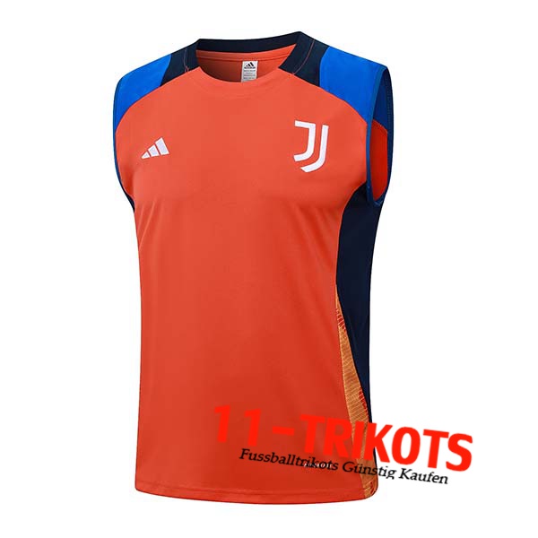 Juventus Trainings-Tanktop Orange/Blau 2024/2025