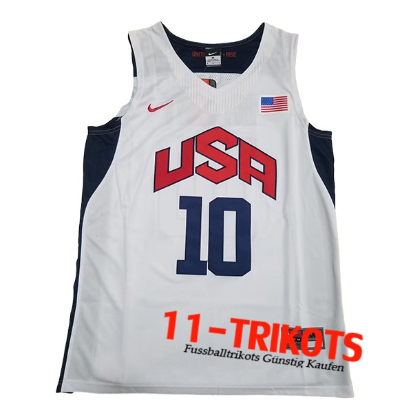 USA Trikot (BRYANT #10) 2024/25 Weiß/Blau