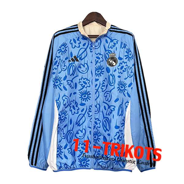 Real Madrid Windjacke Blau/Weiß 2024/2025