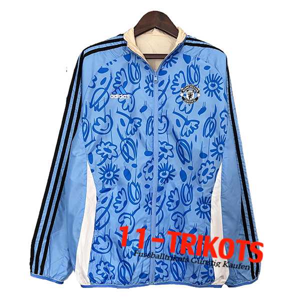 Manchester United Windjacke Blau/Weiß 2024/2025