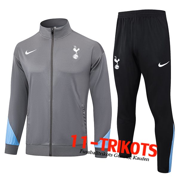 Tottenham Hotspur Trainingsanzug Trainingsjacke Grau/Blau 2024/2025