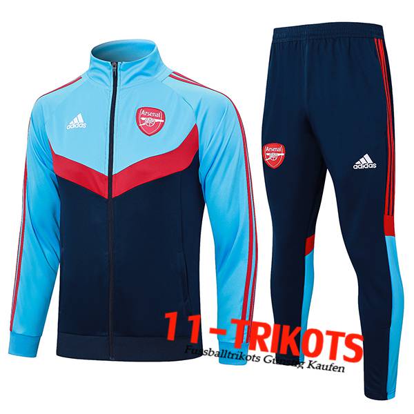 Arsenal Trainingsanzug Trainingsjacke Blau/Rot 2024/2025