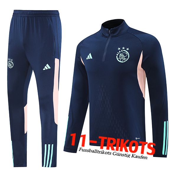 Ajax Trainingsanzug Blau/Rosa 2024/2025