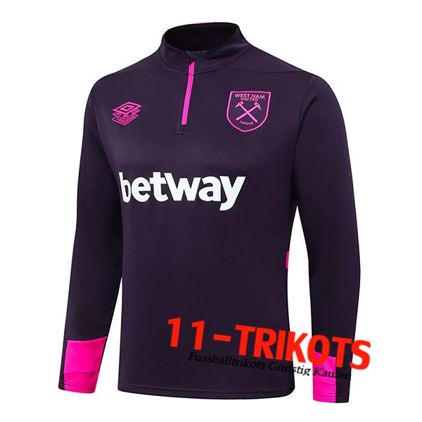 West Ham Training Sweatshirt lila 2024/2025