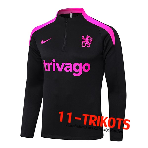 FC Chelsea Training Sweatshirt Schwarz/lila 2024/2025