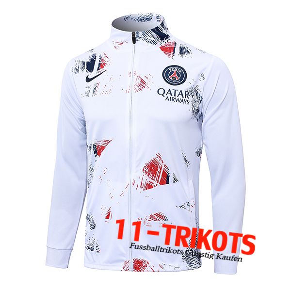 PSG Trainingsjacke Weiß 2024/2025