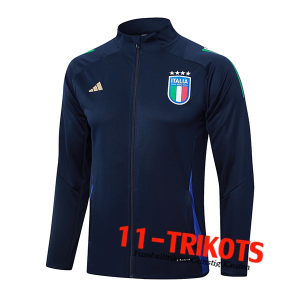 Italien Trainingsjacke Dunkelblau 2024/2025