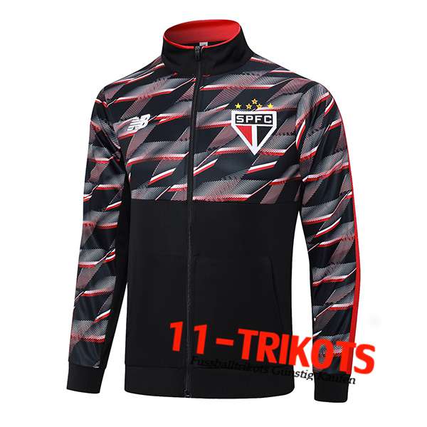 Sao Paulo FC Trainingsjacke Schwarz/Rot 2024/2025