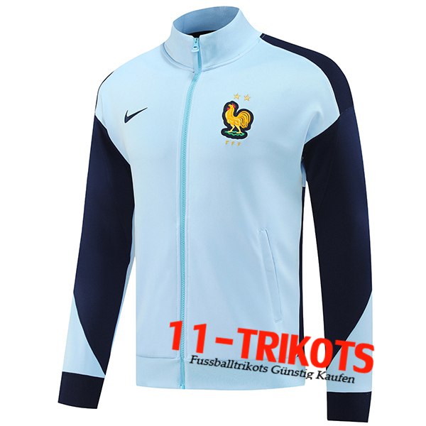 Frankreich Trainingsjacke Blau 2024/2025