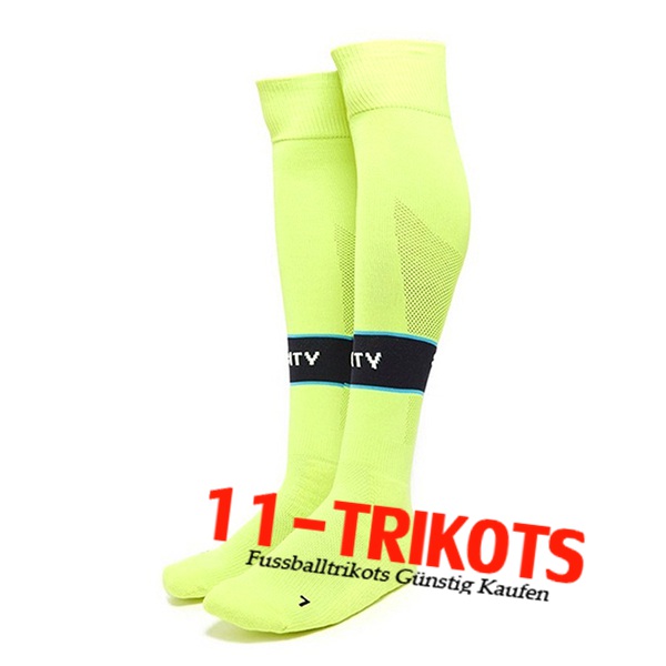 Manchester City Fussball Socken Auswärtstrikot 2024/2025