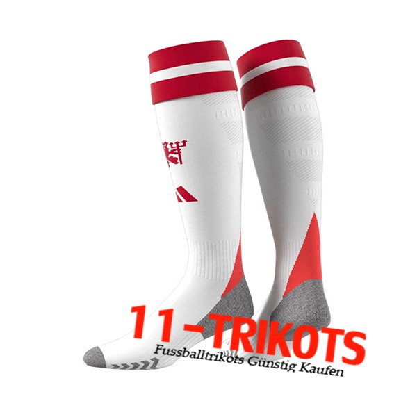 Manchester United Fussball Socken Heimtrikot 2024/2025