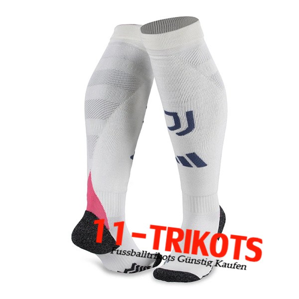 Juventus Fussball Socken Auswärtstrikot 2024/2025