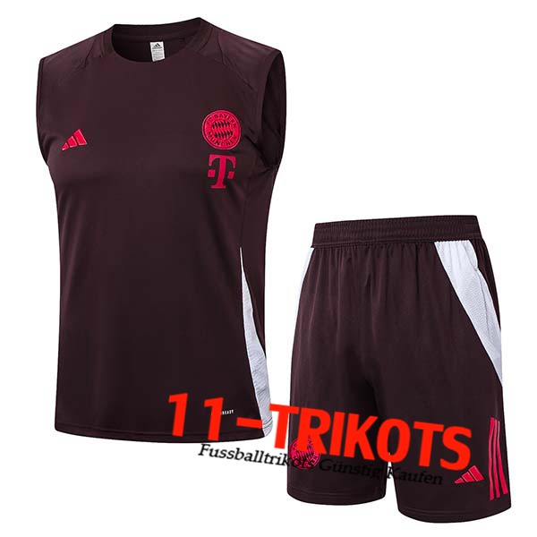 Bayern Munchen Trainings-Tanktop Braun/Rot 2024/2025