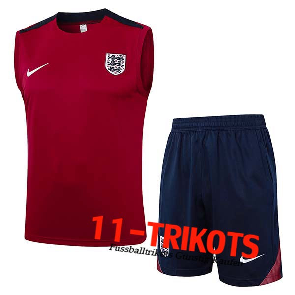 Britannien Trainings-Tanktop Rot/Schwarz 2024/2025