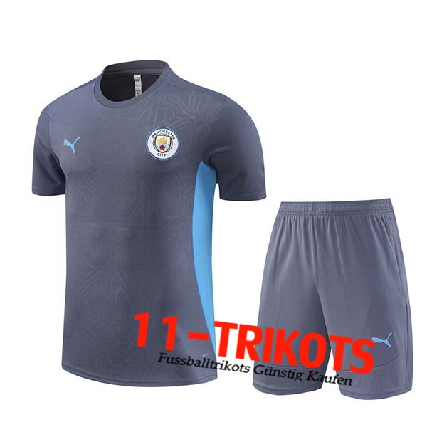 Manchester City Trainingstrikot Grau/Blau 2024/2025