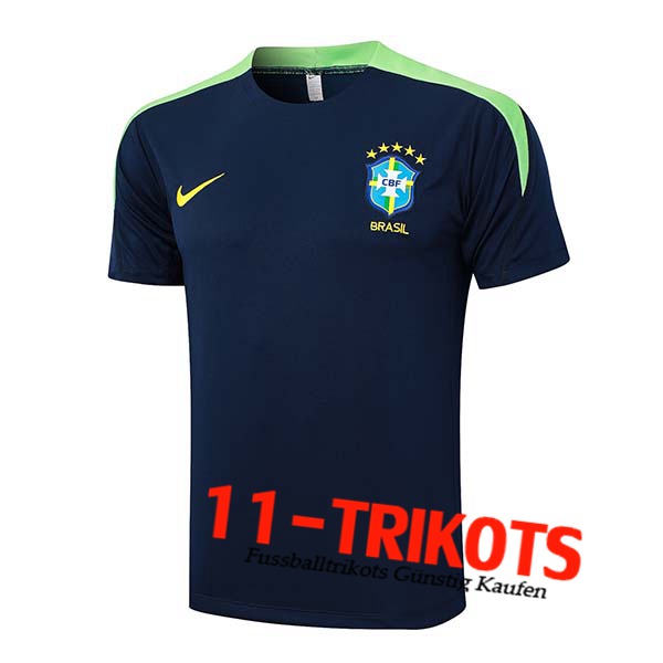 Brasilien Trainingstrikot Blau/Grün 2024/2025 -05