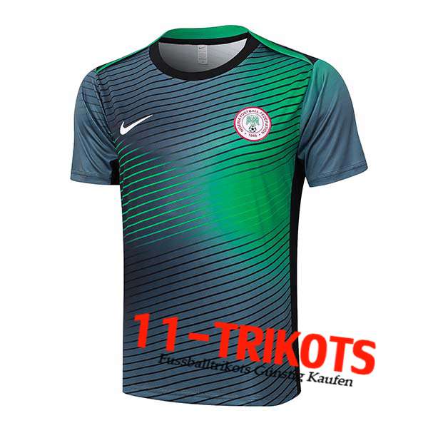 Nigeria Trainingstrikot Schwarz/Grün 2024/2025