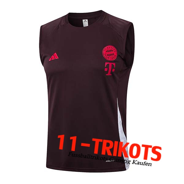 Bayern Munchen Trainings-Tanktop Braun/Rot 2024/2025