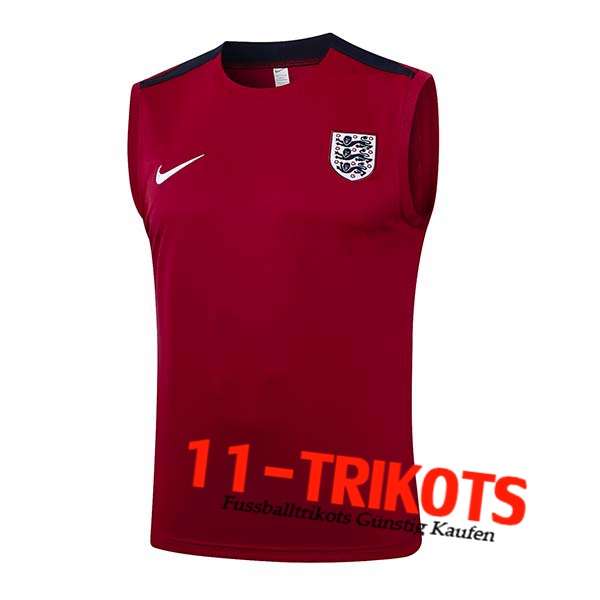 Britannien Trainings-Tanktop Rot/Schwarz 2024/2025