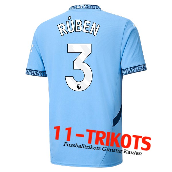 Manchester City (RÚBEN #3) 2024/2025 Heimtrikot