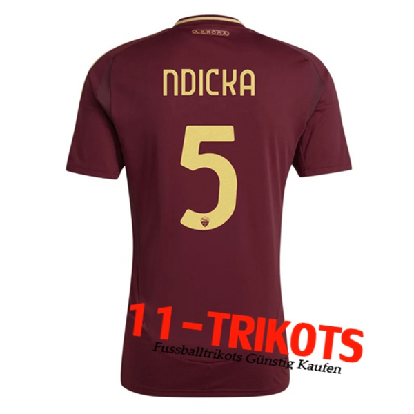 AS Rom (NDICKA #5) 2024/2025 Heimtrikot