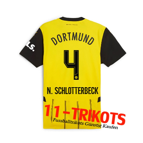 Dortmund BVB (N.SCHLOTTERBECK #4) 2024/2025 Heimtrikot