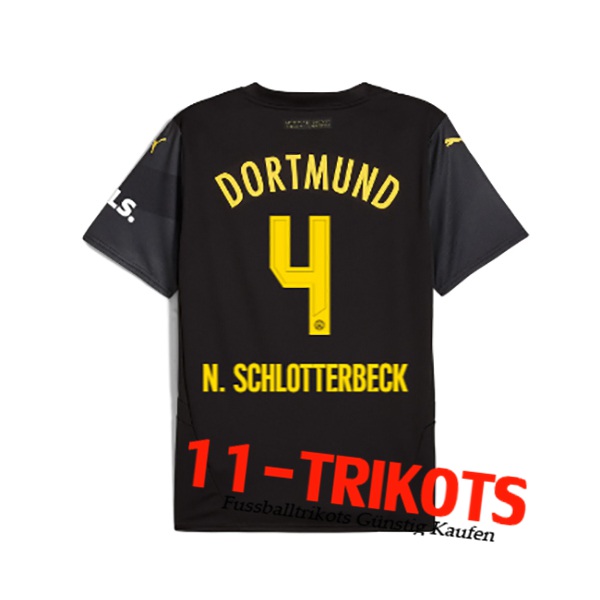 Dortmund BVB (N.SCHLOTTERBECK #4) 2024/2025 Auswärtstrikot