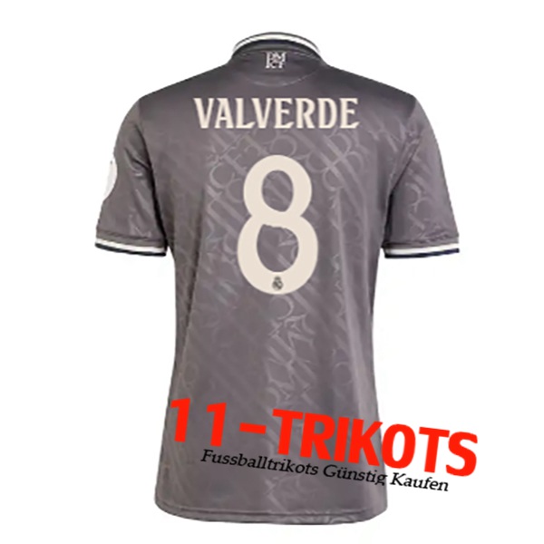 Real Madrid (VALVERDE #8) 2024/2025 Third Trikot