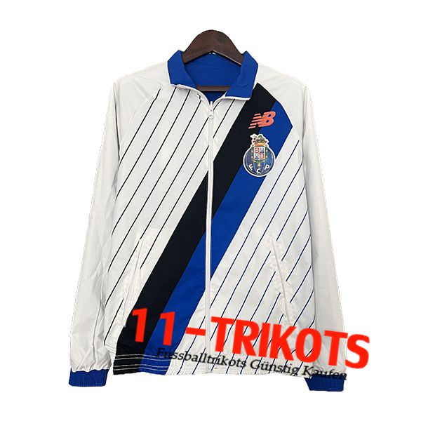 FC Porto Windjacke Weiß/Blau/Schwarz 2024/2025