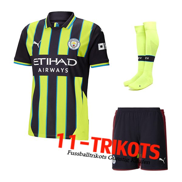 Manchester City Auswärtstrikot (Short + Socken) 2024/2025